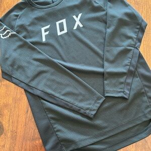FOX Defend Youth Long-Sleeve Performance Jersey- Black
